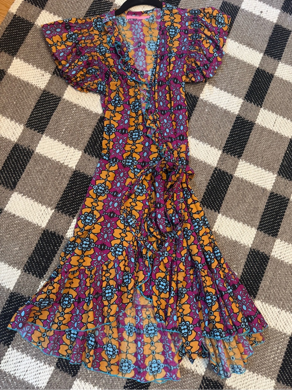 Feather and Find Floral Wrap dress